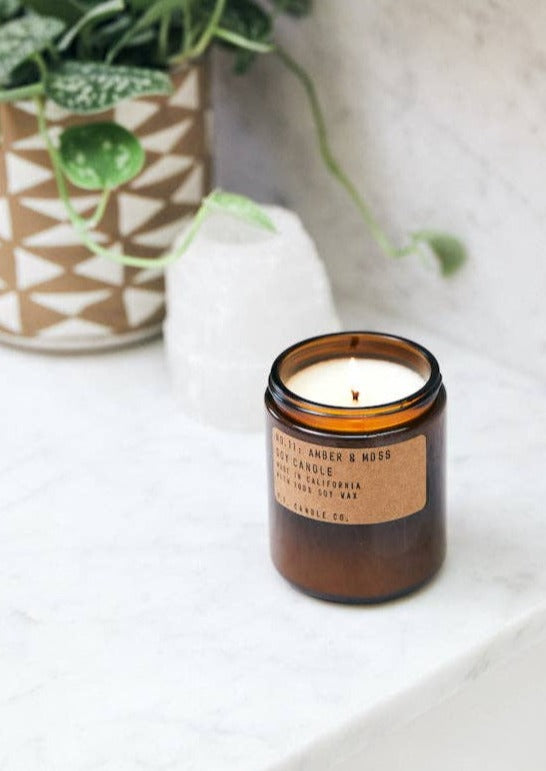 Amber & Moss Soy Candle