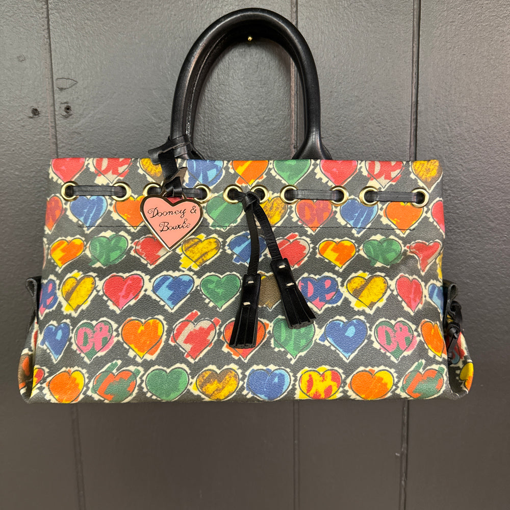 Vintage Dooney and Bourke Hearts Handbag