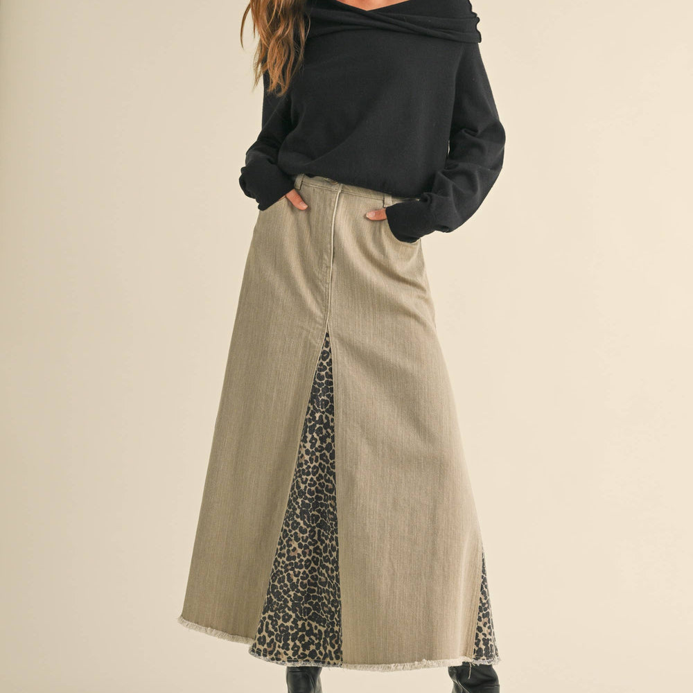 
                      
                        Amber Leopard Peek-a-Boo Skirt
                      
                    