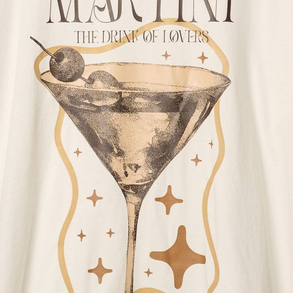 
                      
                        Martini Vintage-Wash Graphic Tee
                      
                    