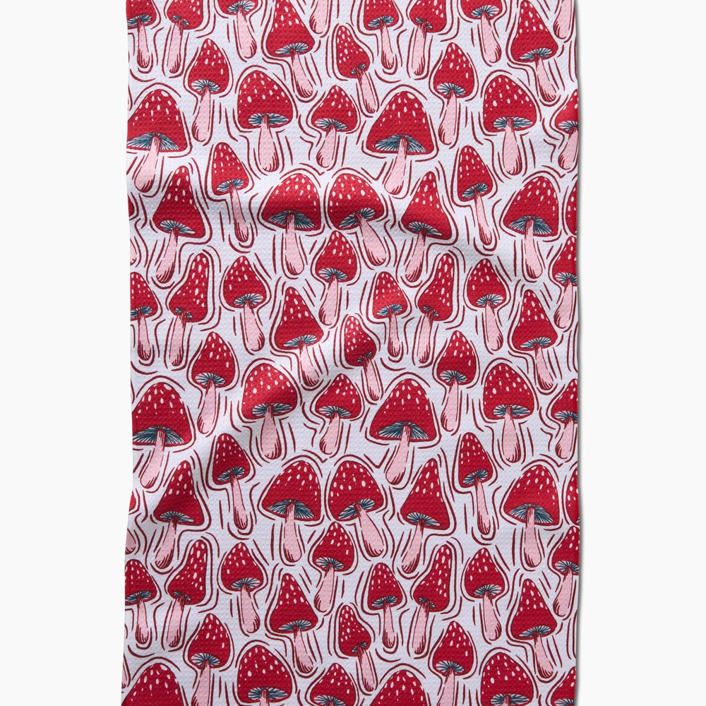 Christmas Mushrooms Tea Towel