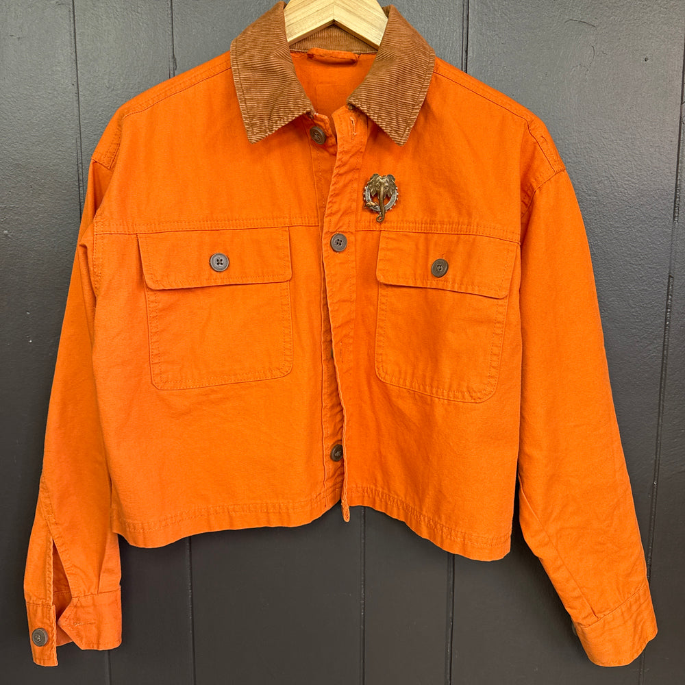 Mode Edit: Vintage Cropped Orange Jacket