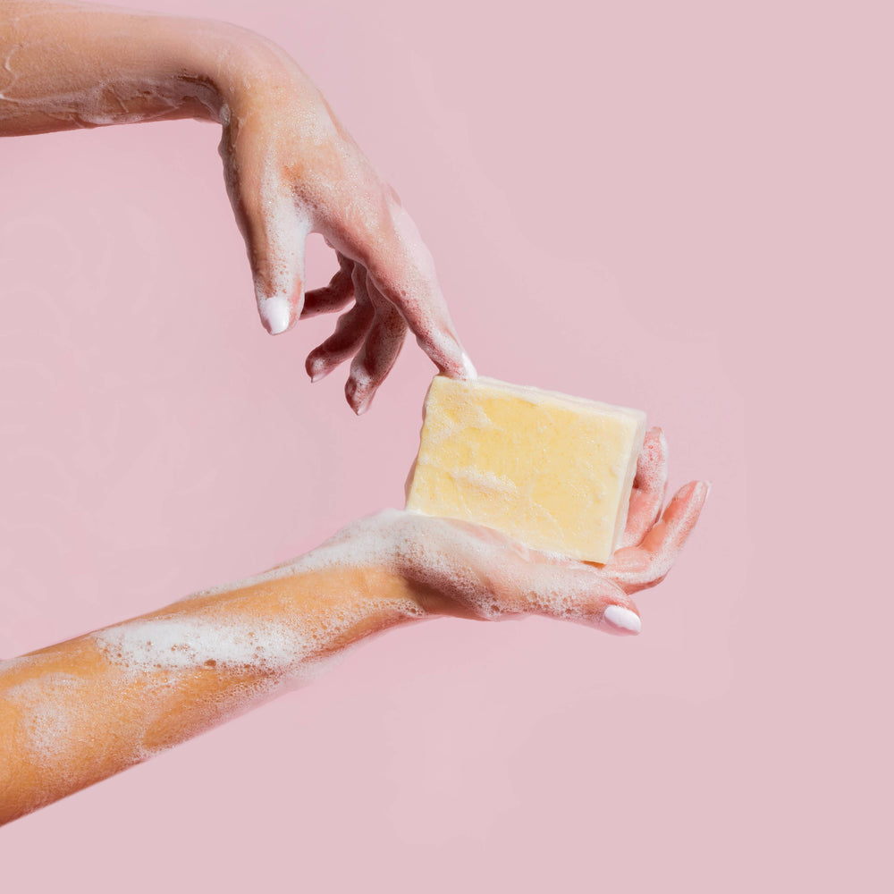 
                      
                        Rhubarb + Rose • milk soap
                      
                    