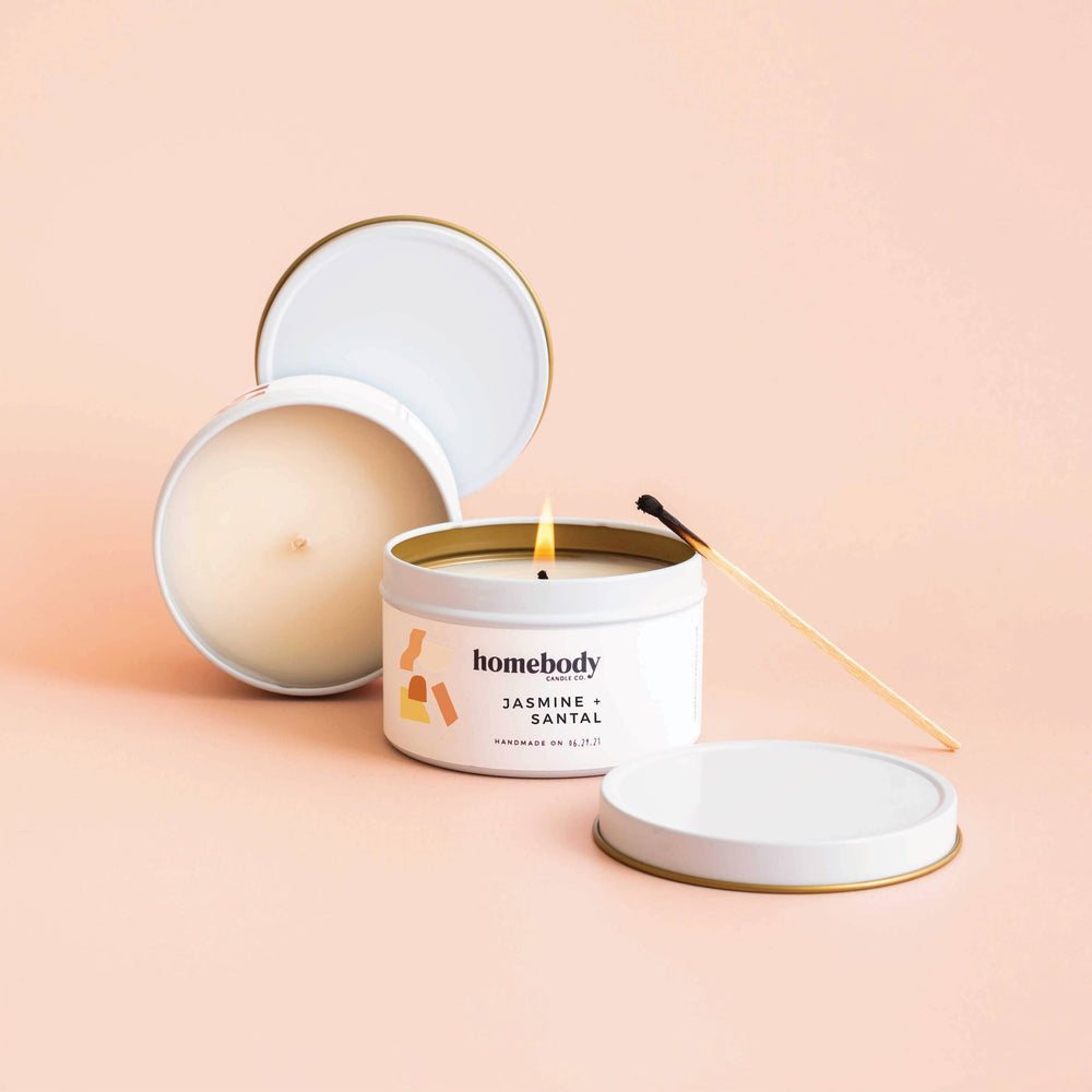 Jasmine + Santal • candle tin