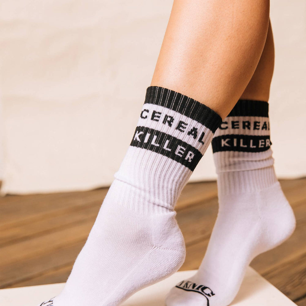 Cereal Killer Vintage Comfy Crew Socks