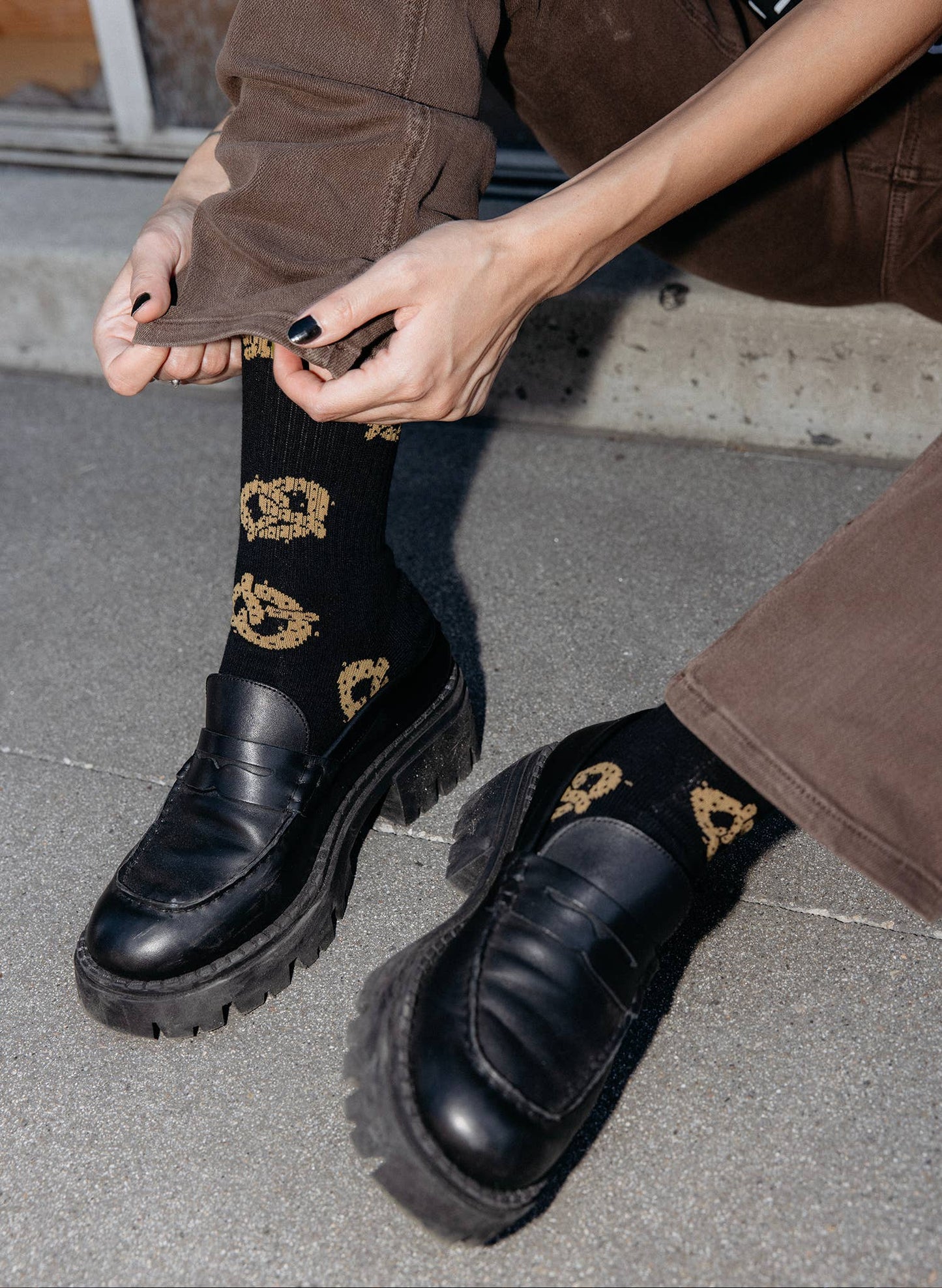 Pretzel  Comfy Crew Socks