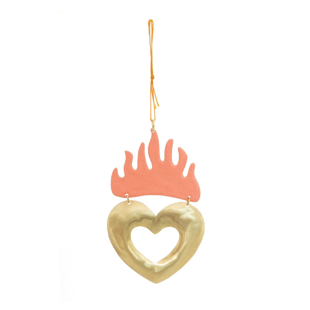 Corazon En Llamas Ornament