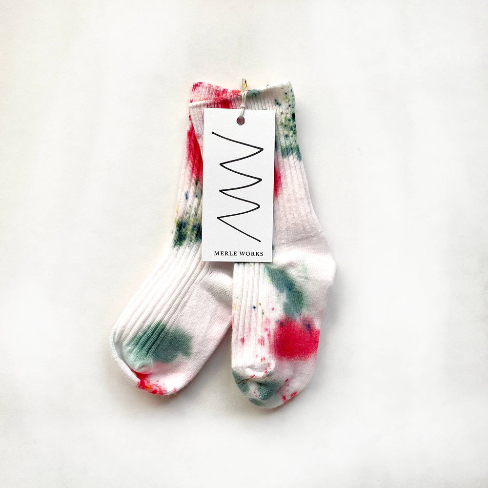 Kids Jolly Tie-Dye Holiday Dressy Socks