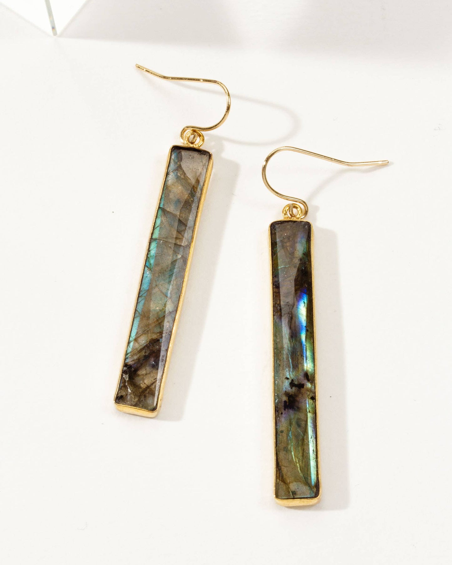 Sticks and Stones Drop Earrings- Labradorite