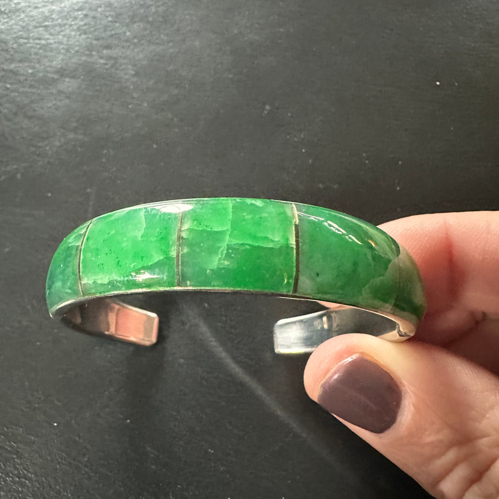 Vintage jade like cuff