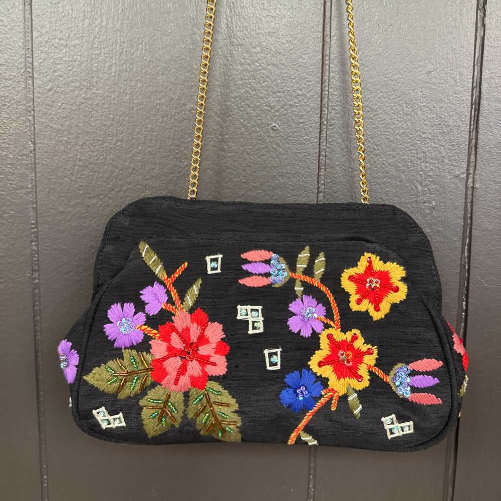 Vintage Marco Avanè Embroidered Handbag