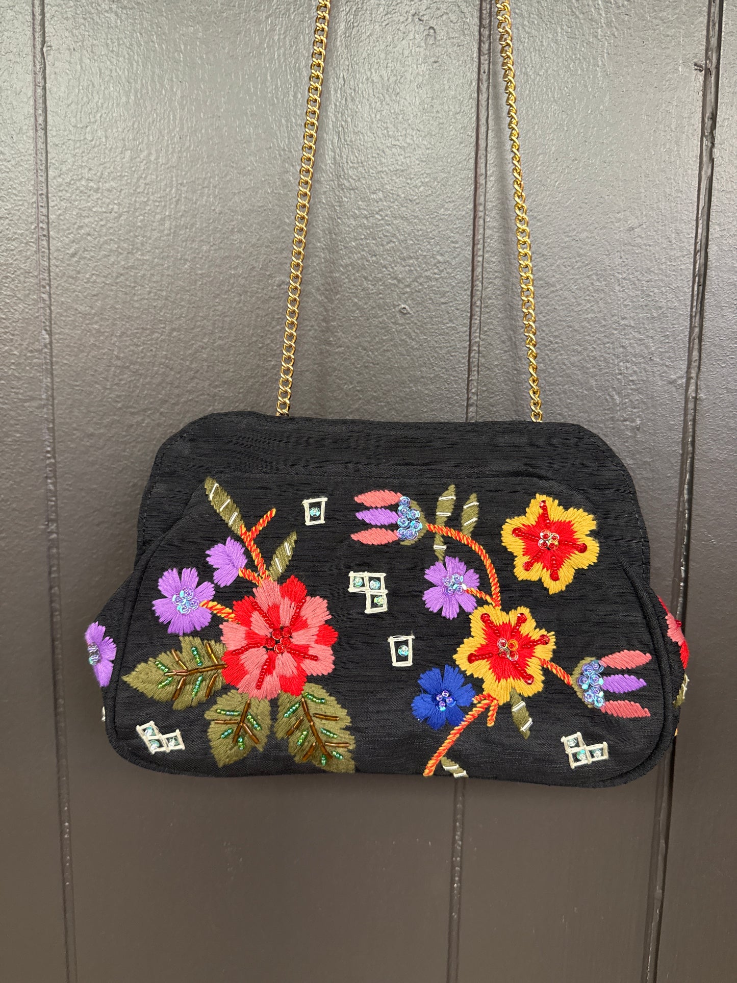 Vintage Marco Avanè Embroidered Handbag