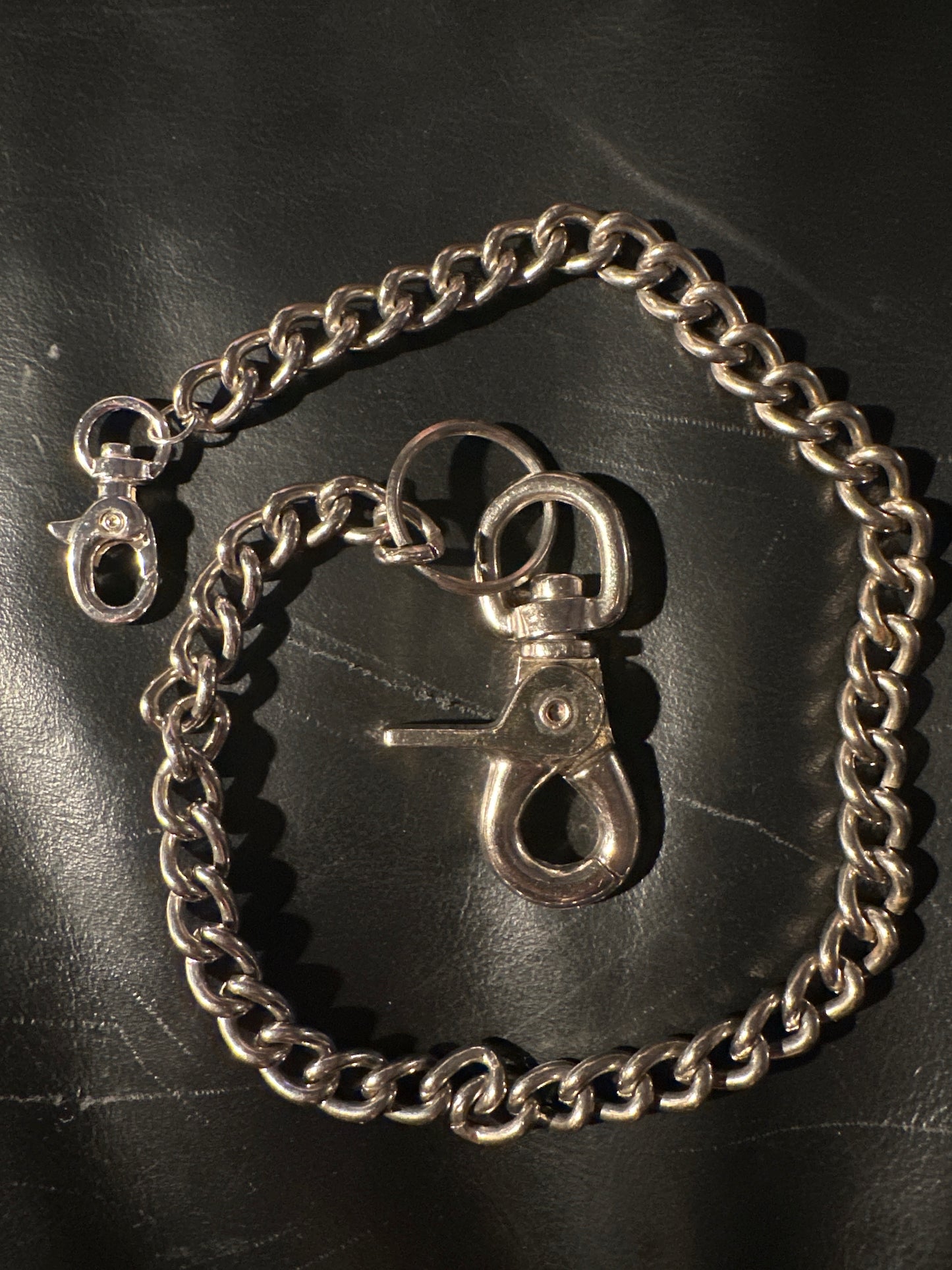 Vintage curb wallet chain