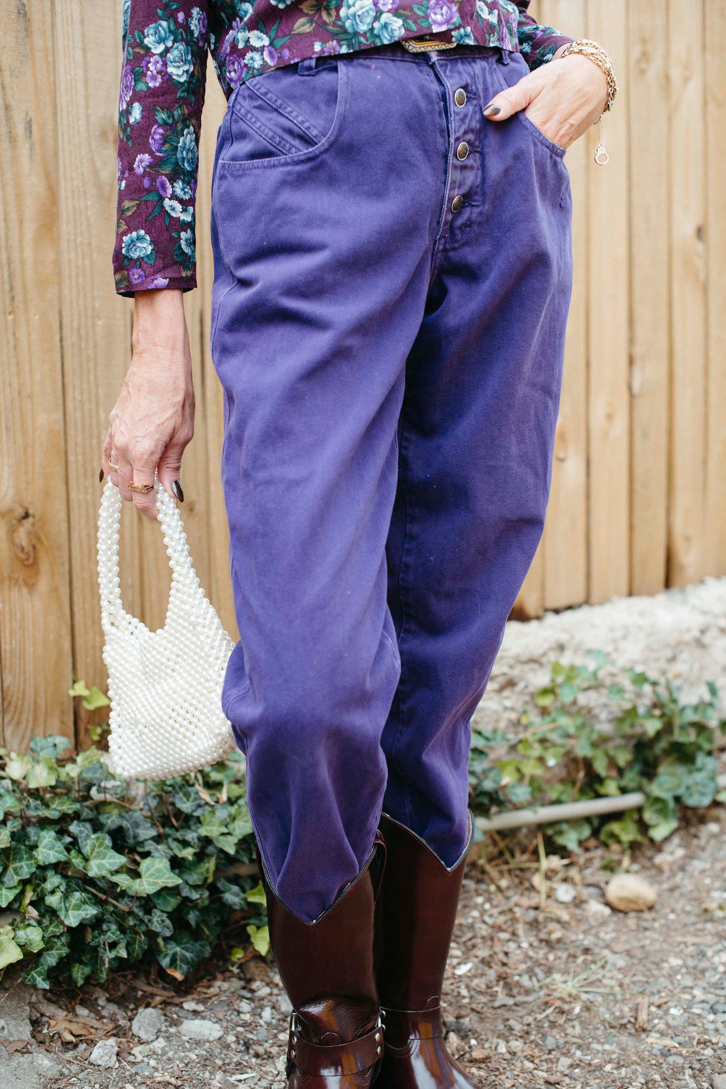 Vintage Purple Denim