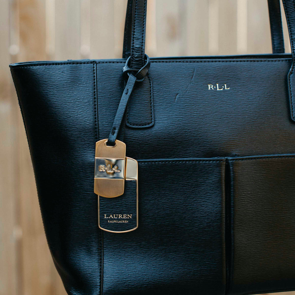 
                      
                        Ralph Lauren, leather tote
                      
                    