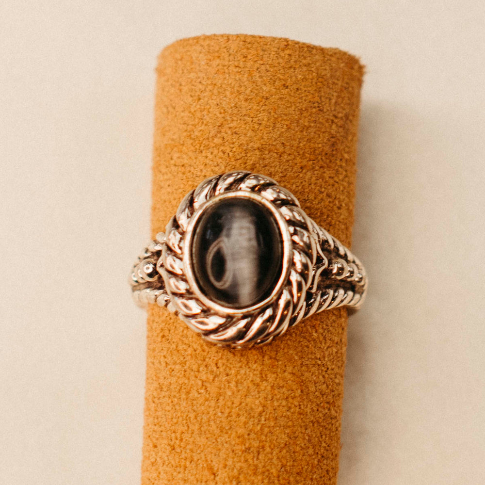 
                      
                        Black Tiger's Eye Ring
                      
                    