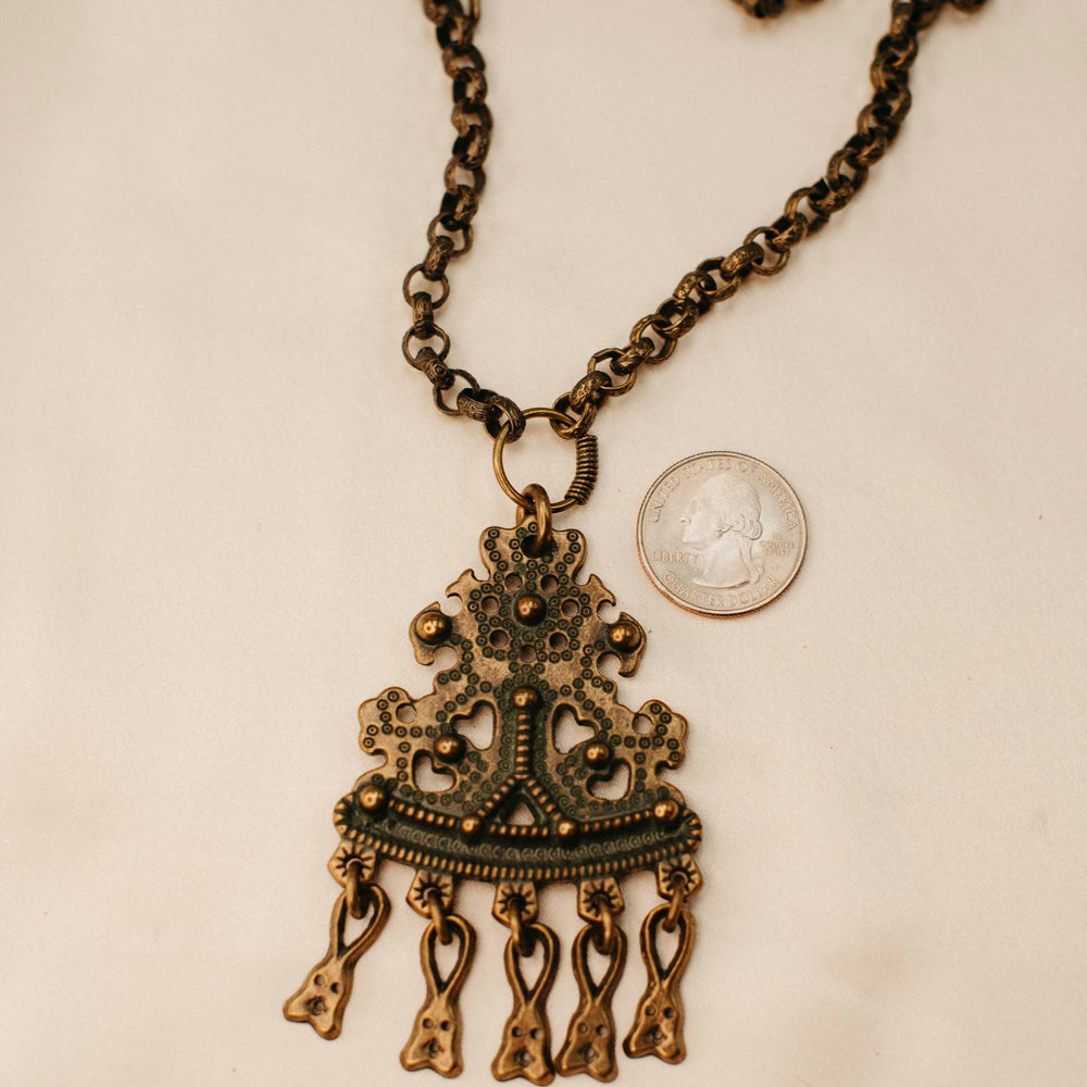 Vintage Nordic treasure necklace