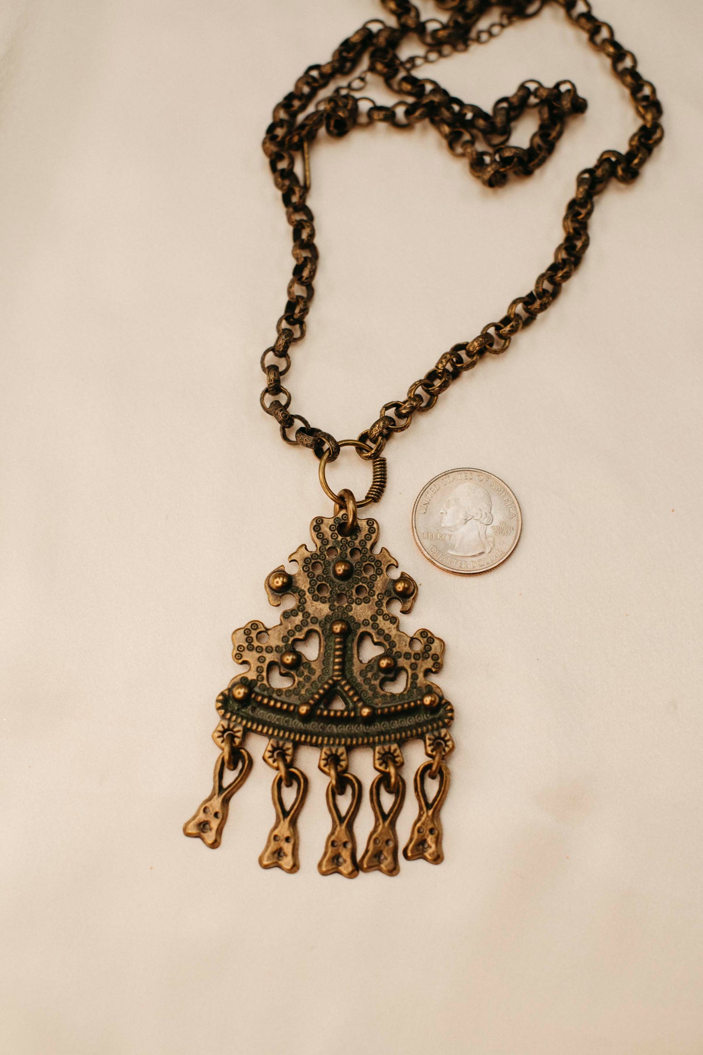 Vintage Nordic treasure necklace