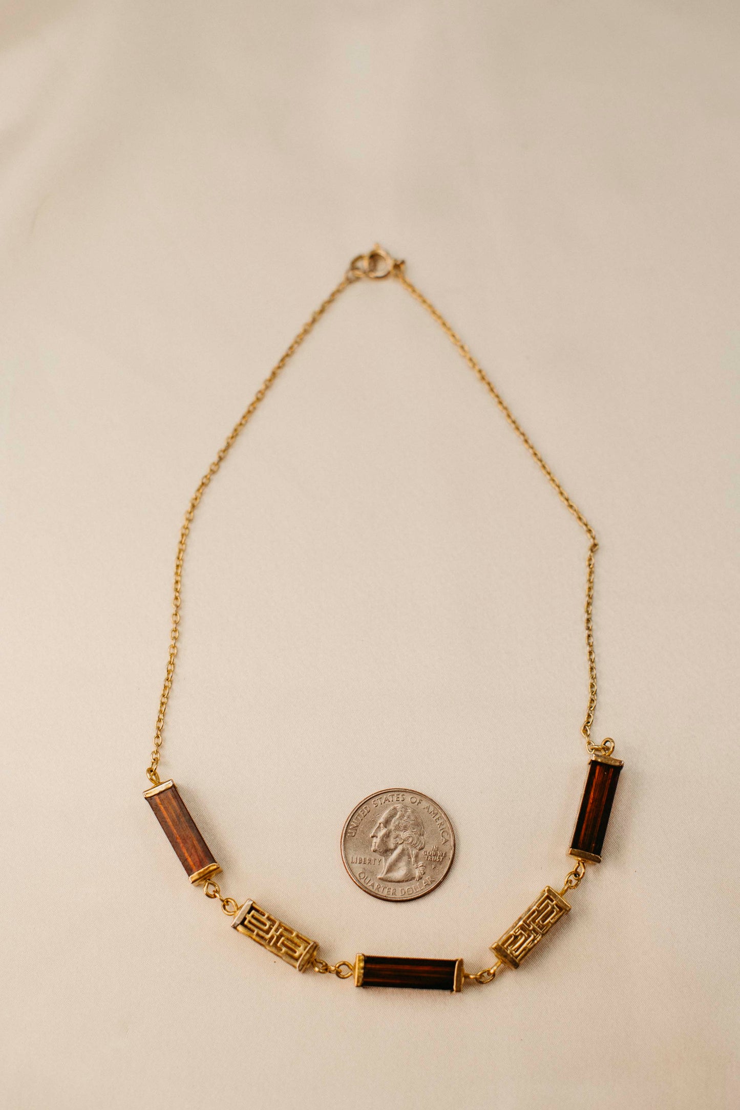 Vintage Sarah Coventry Faux Amber Necklace – 1970s