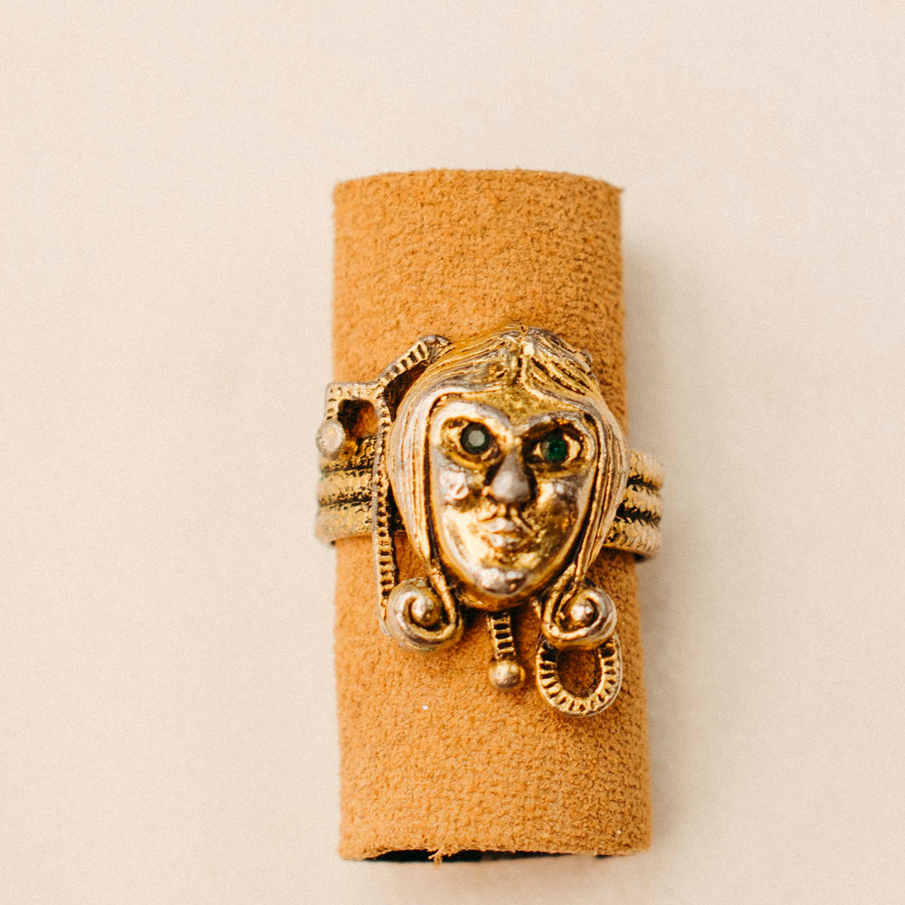 Vintage Egyptian Revival Ring – Size 8