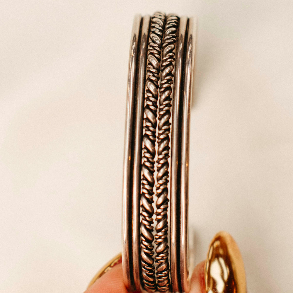 Vintage Silver Fishtail Cuff