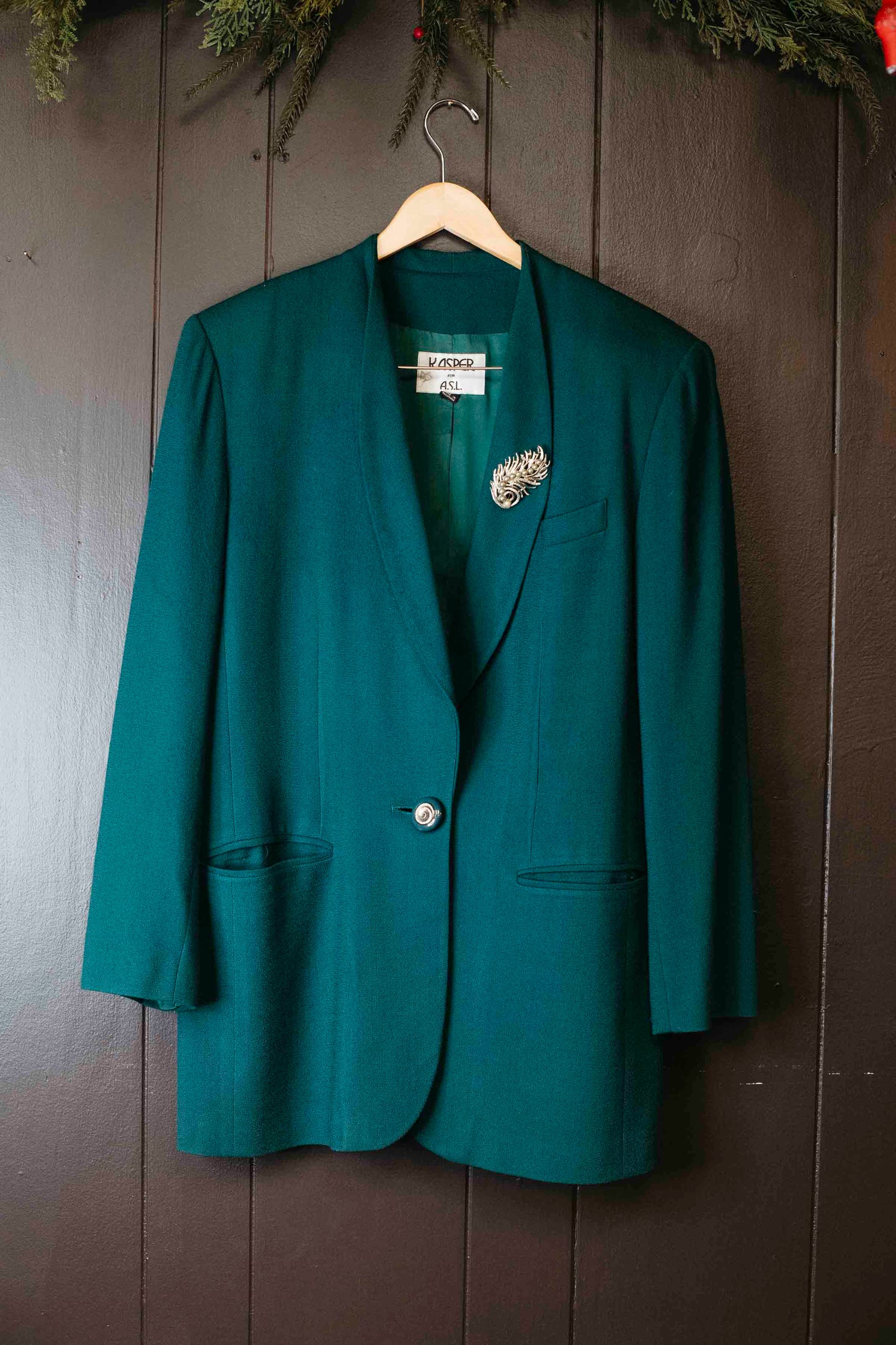 Vintage Kasper Green Blazer