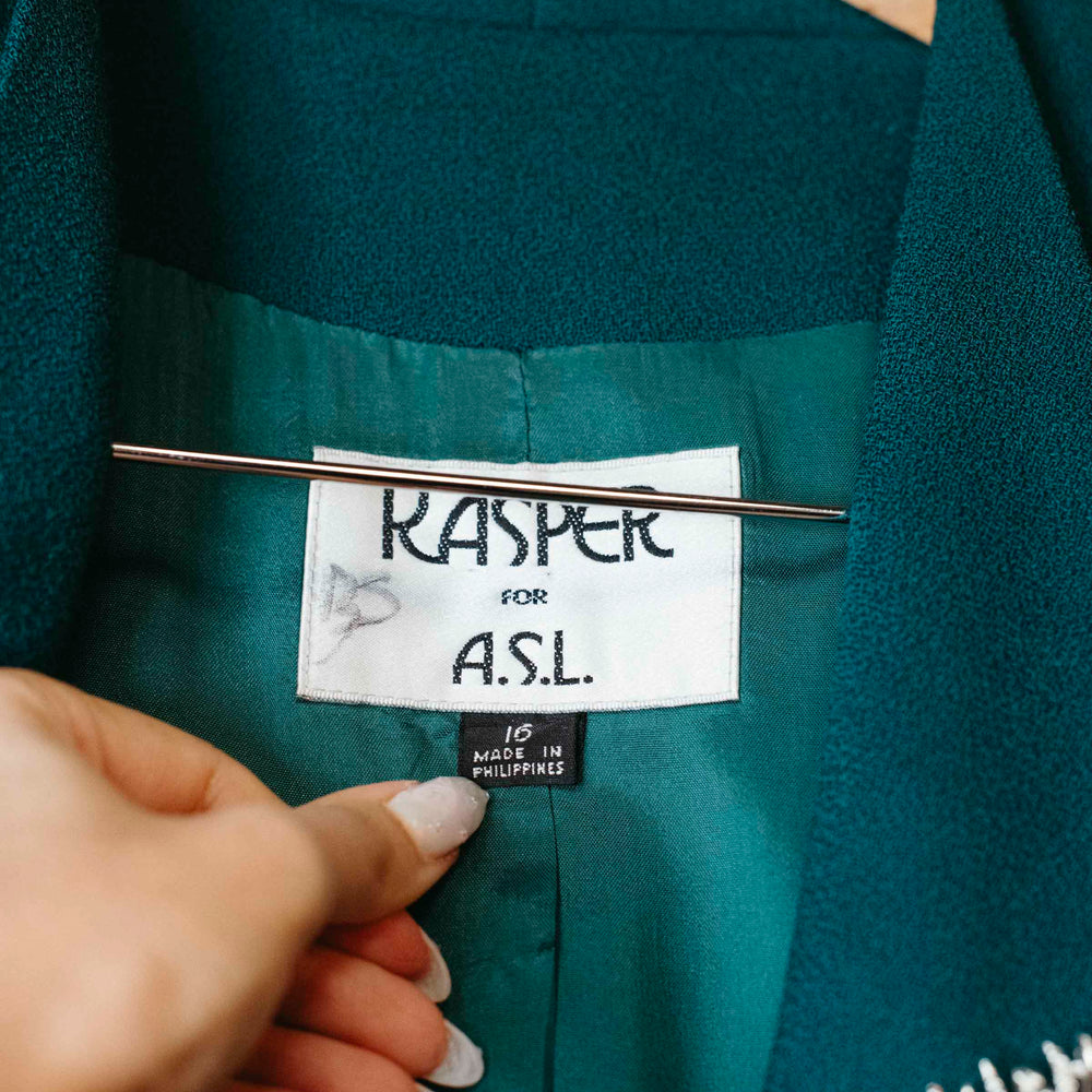 
                      
                        Vintage Kasper Green Blazer
                      
                    