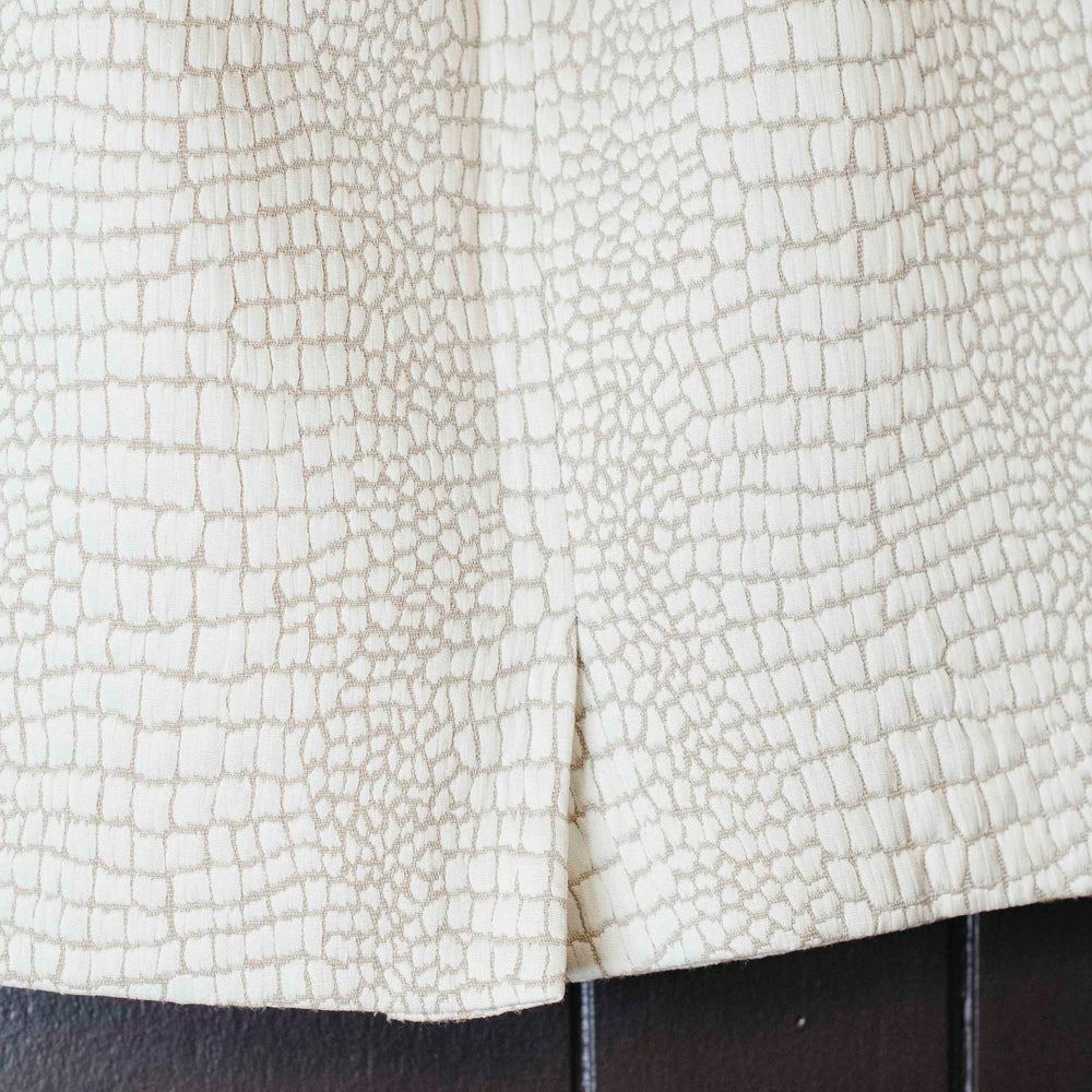 
                      
                        Vintage Cream Snake Skin Print Mini Skirt
                      
                    