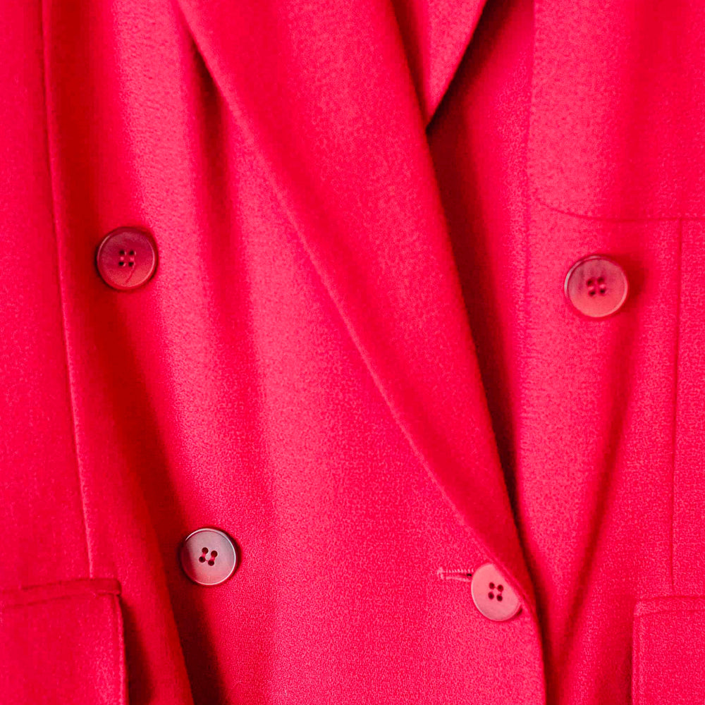 Mode Edit: Fuchsia Blazer with Brooch