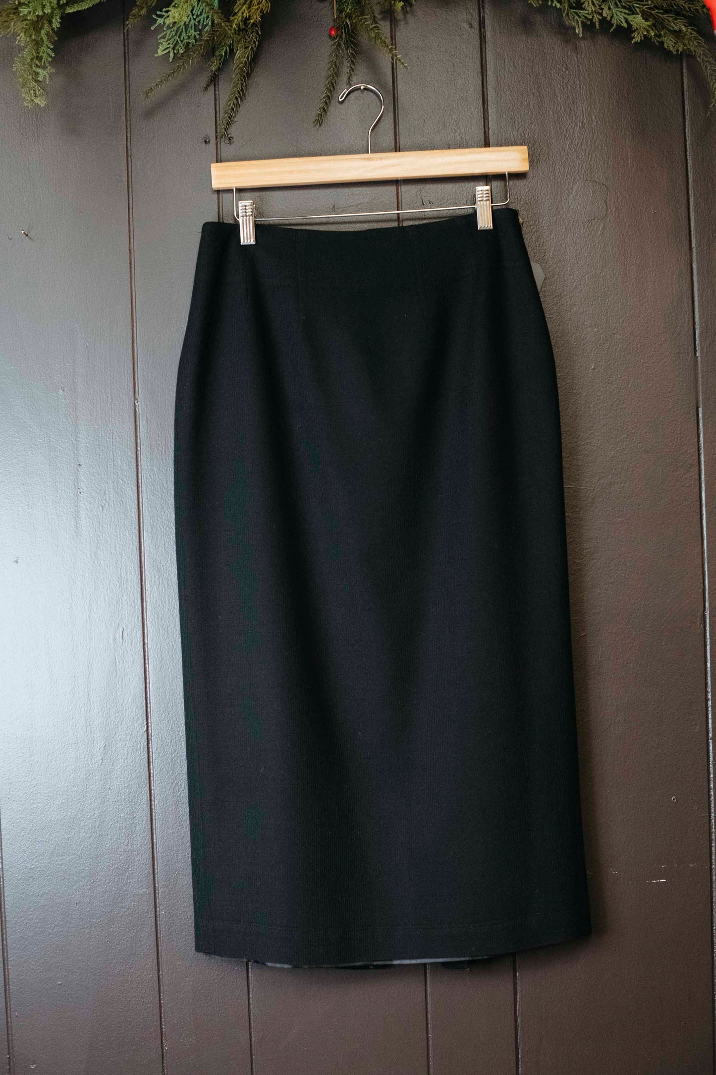 Vintage black Pencil Skirt