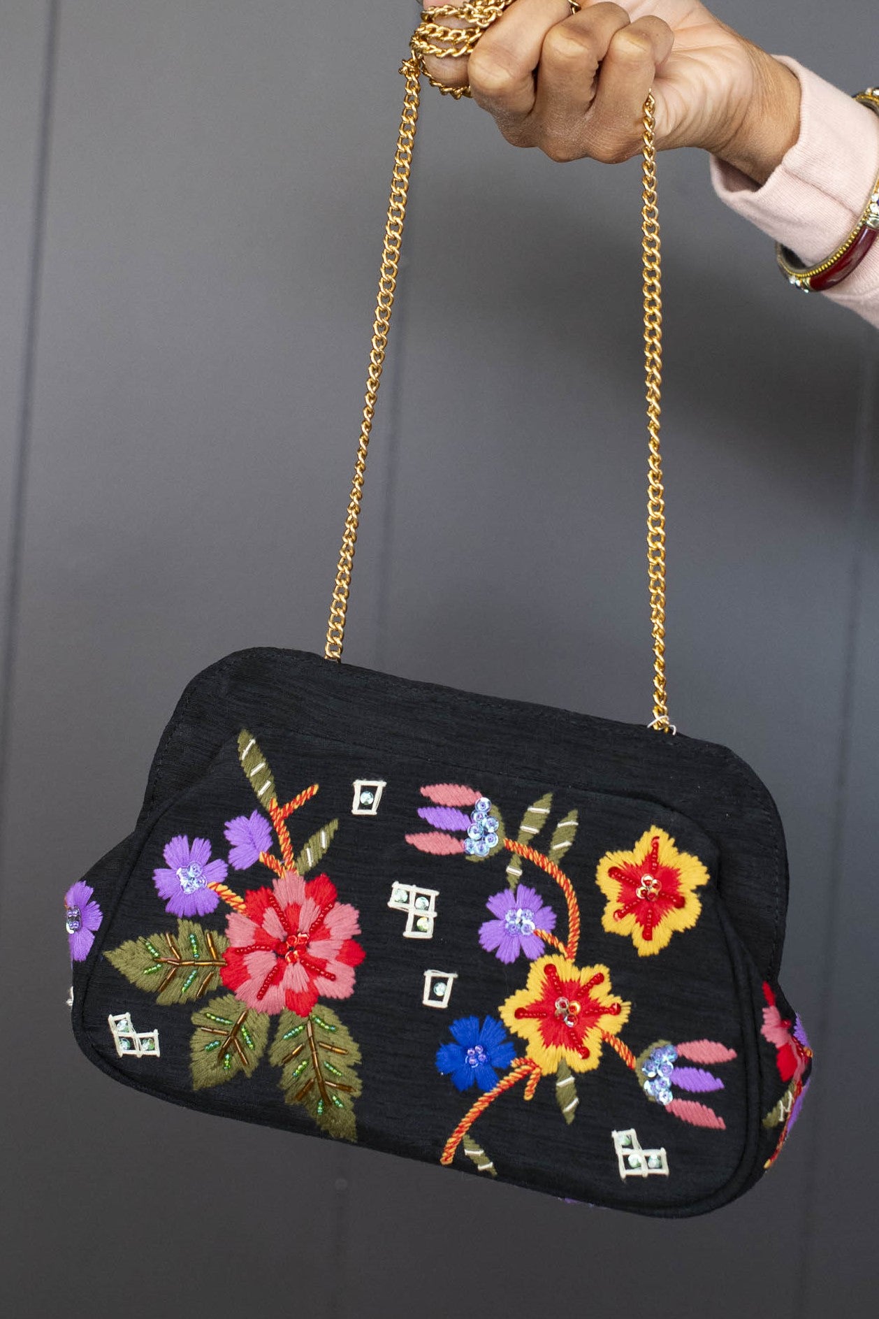 Vintage Marco Avanè Embroidered Handbag