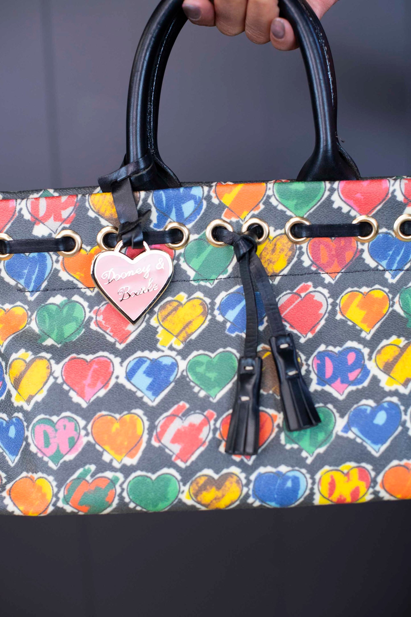 Vintage Dooney and Bourke Hearts Handbag