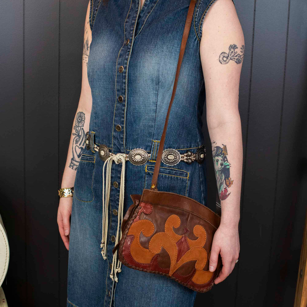 
                      
                        Pre-loved Denim and Concha Belt Dress - Size S
                      
                    