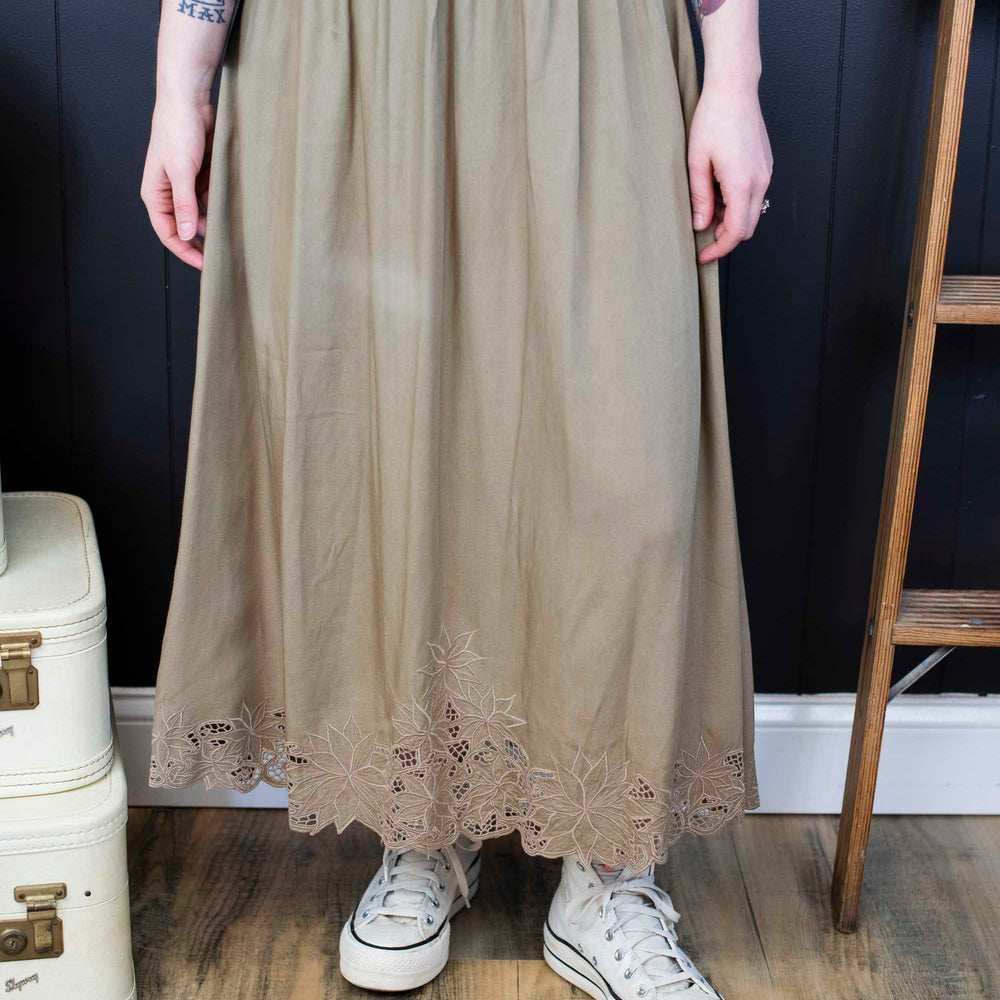 Vintage Eyelet Skirt - Size M