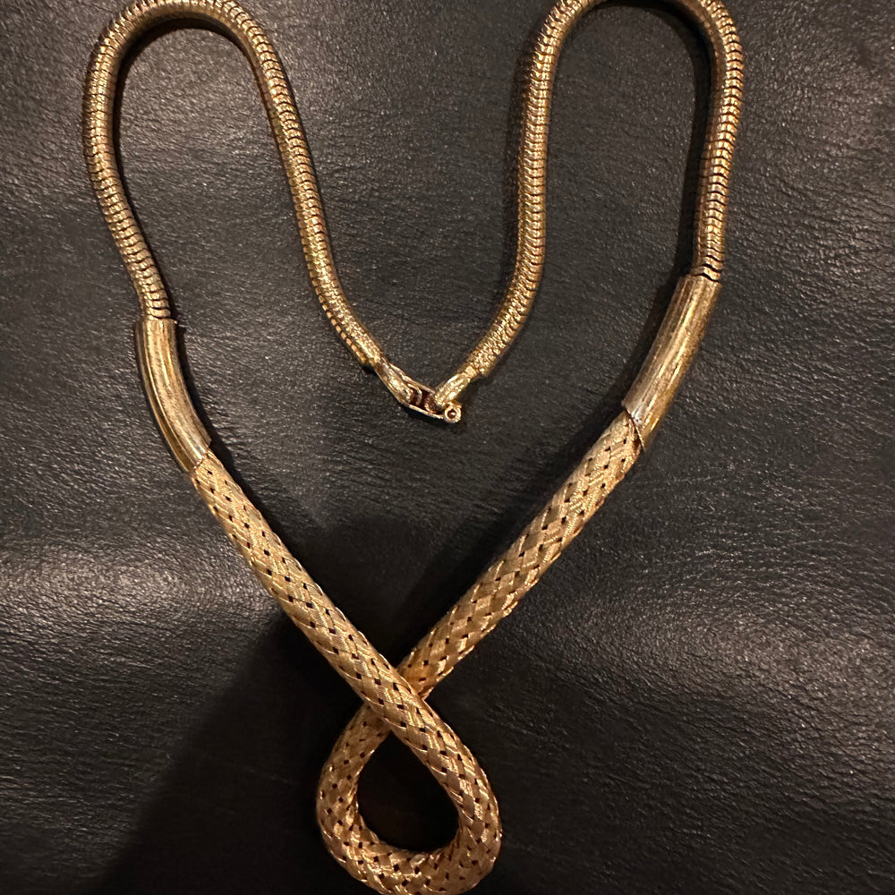 Vintage twisted rope choker