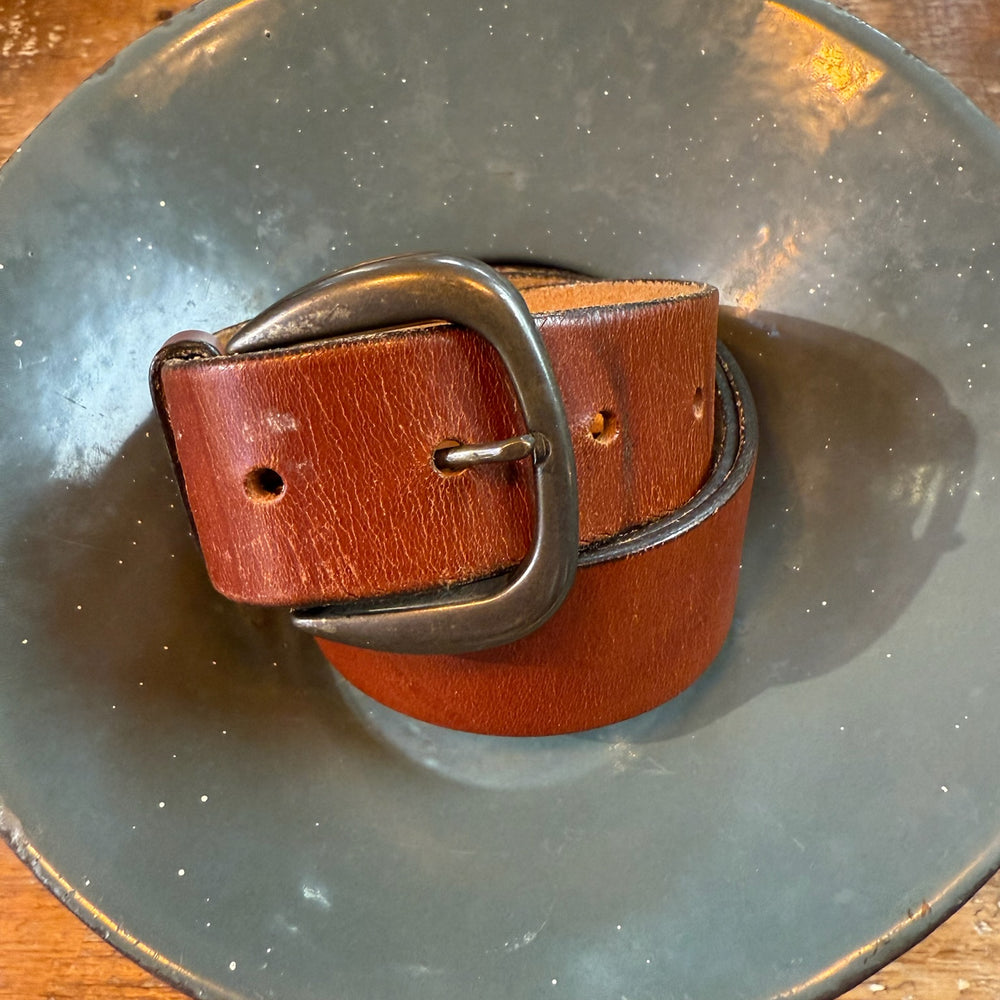 
                      
                        Vintage top grain leather belt
                      
                    