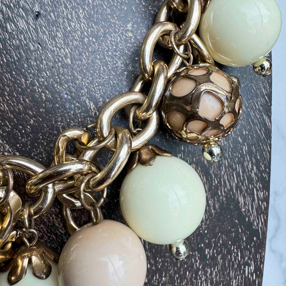 
                      
                        Vintage Chunky Gold Chain Bauble Necklace
                      
                    