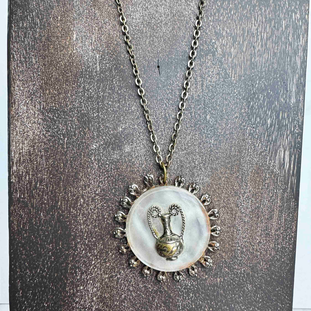 
                      
                        Vintage Greek-Inspired Pendant Necklace
                      
                    