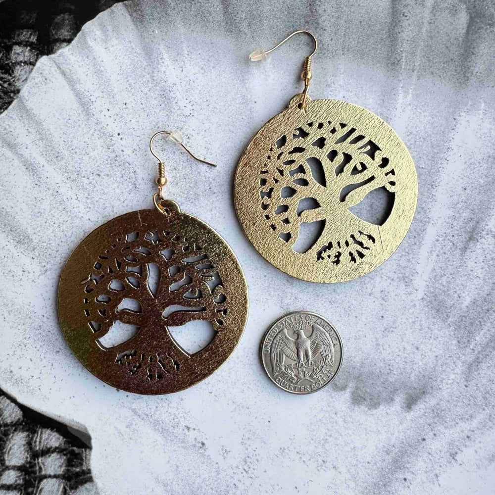 
                      
                        Pre-Loved Tree of Life Cutout Earrings
                      
                    