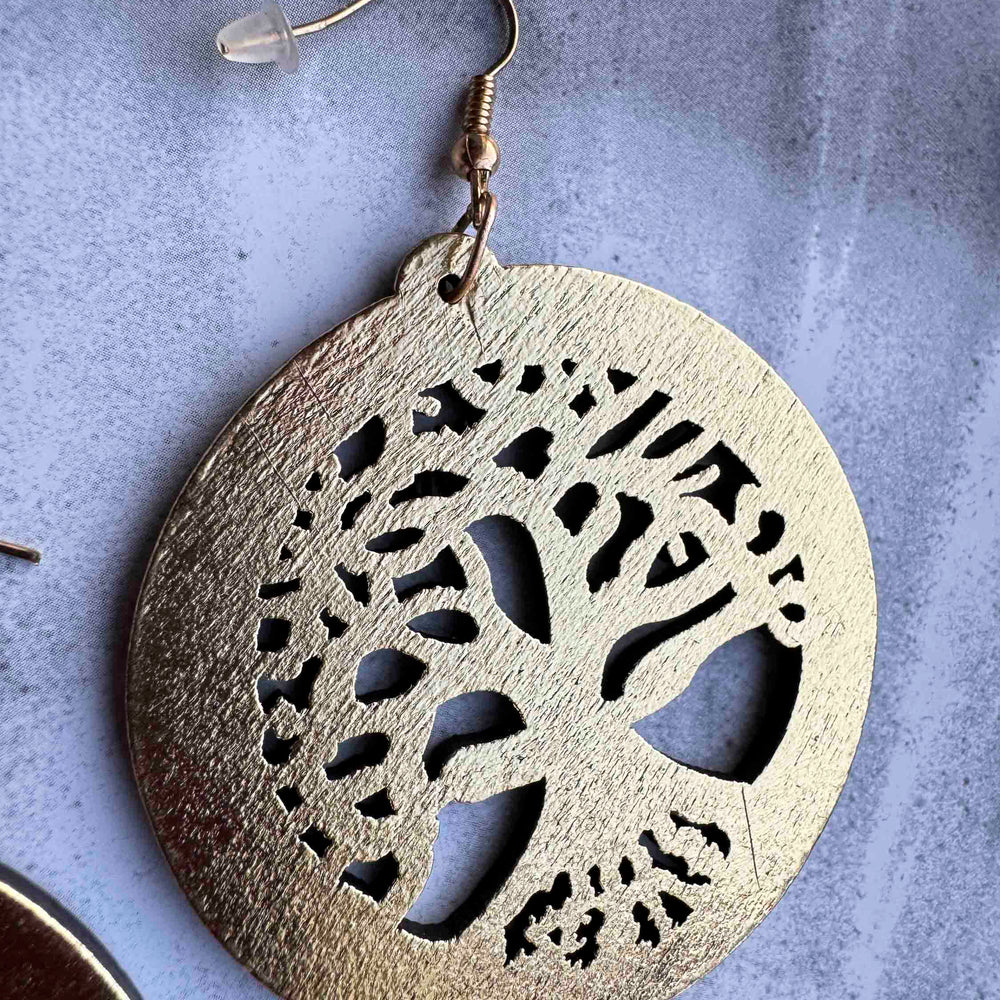 
                      
                        Pre-Loved Tree of Life Cutout Earrings
                      
                    