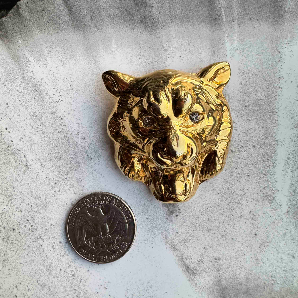 
                      
                        New Nadia Gimenes Gold Wolf Pin with Crystal Eyes
                      
                    