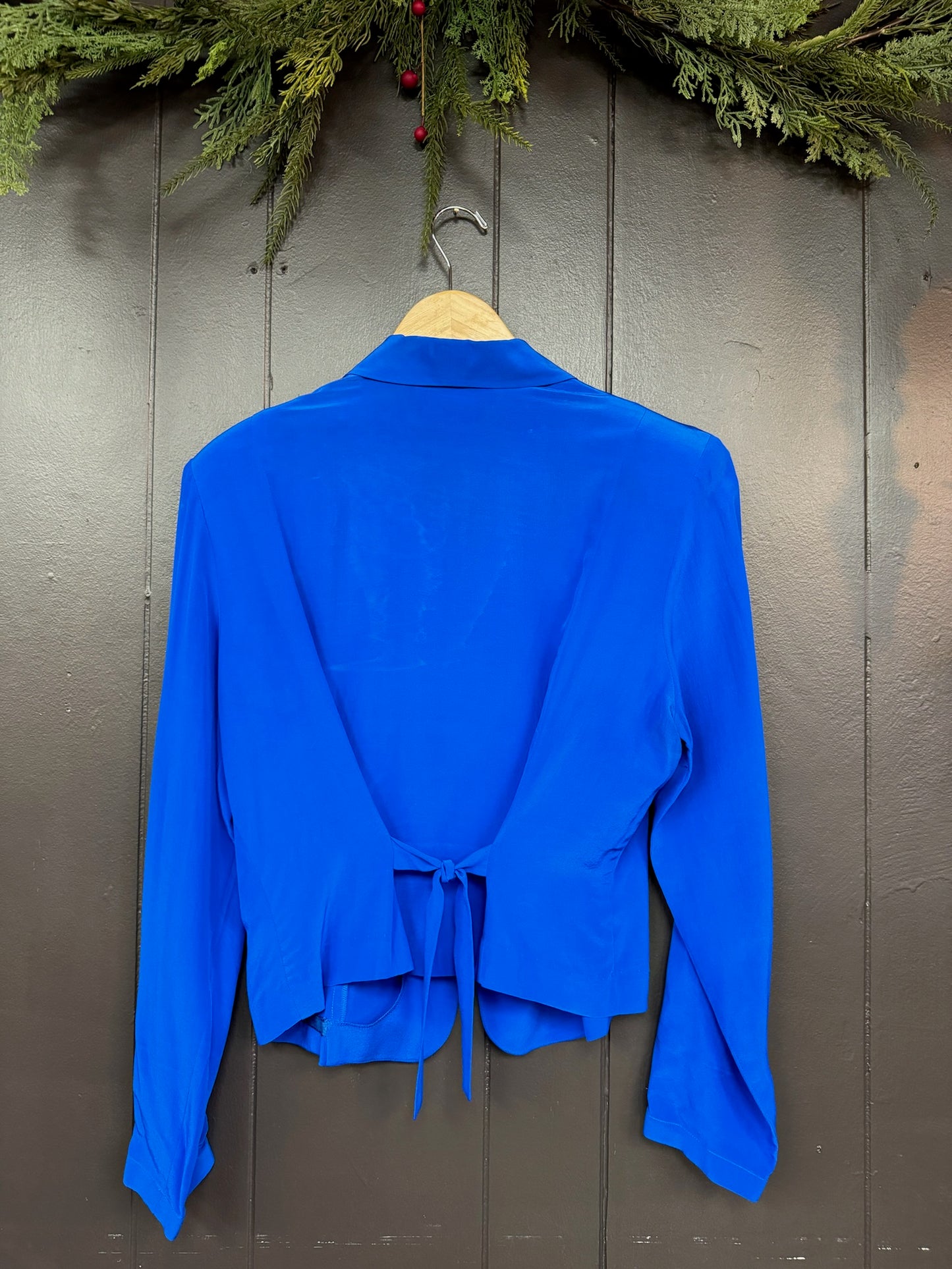 Vintage Cobalt Blue Blouse