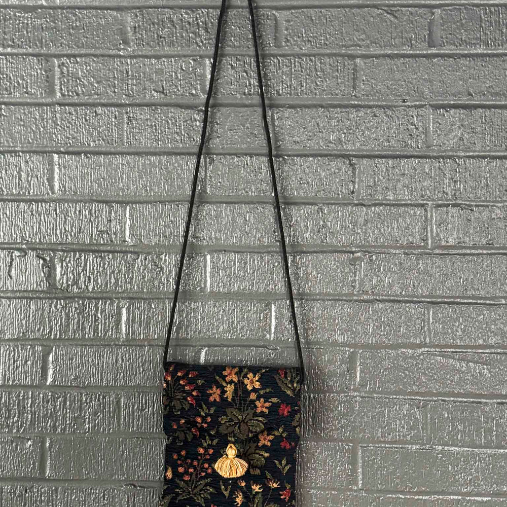 Vintage Tapestry Crossbody Purse