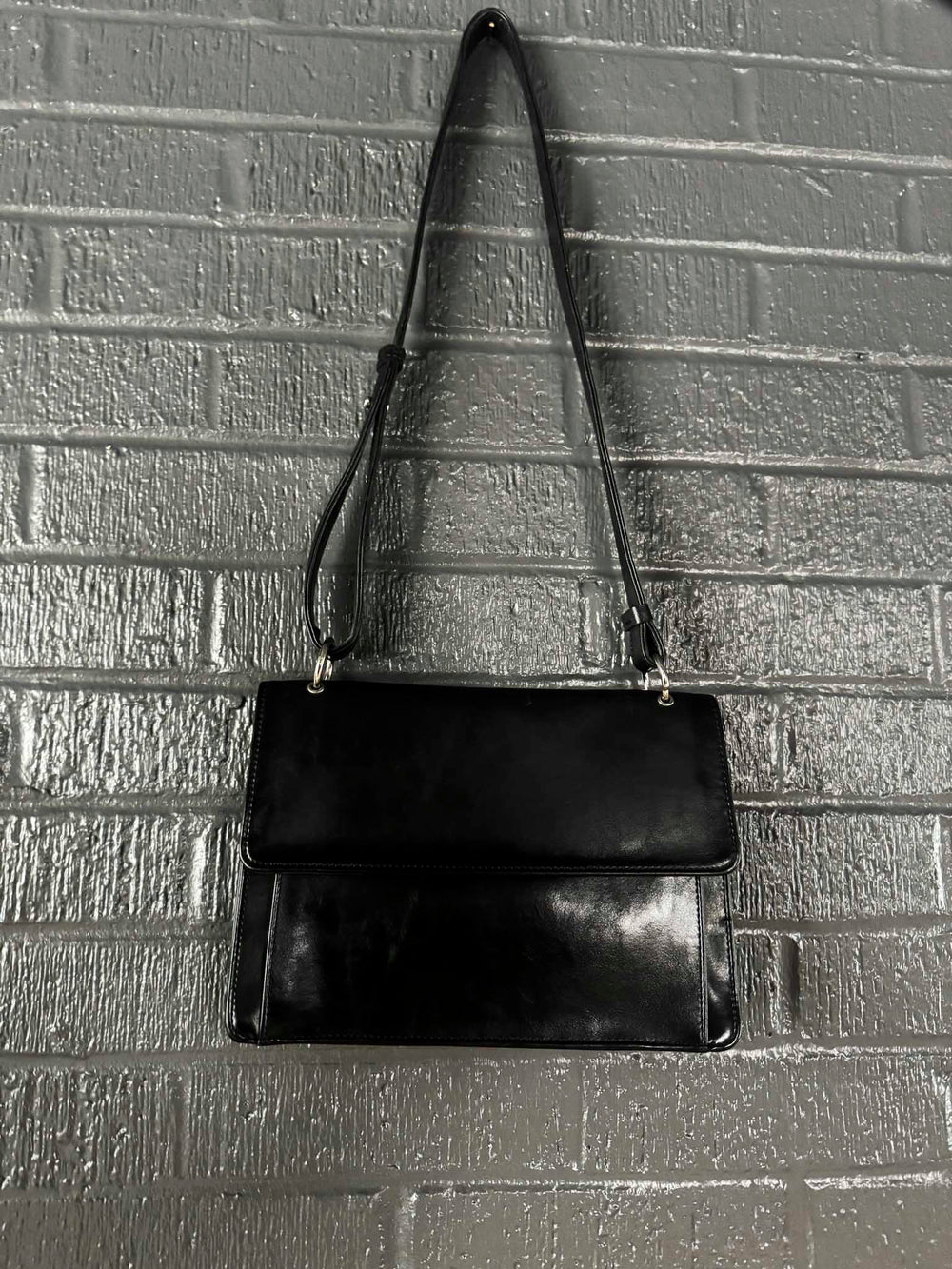 Vintage Charter Club Black Faux Leather Handbag