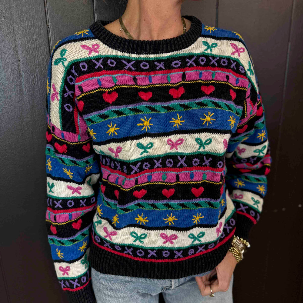 Vintage Hand Embroidered Sweater