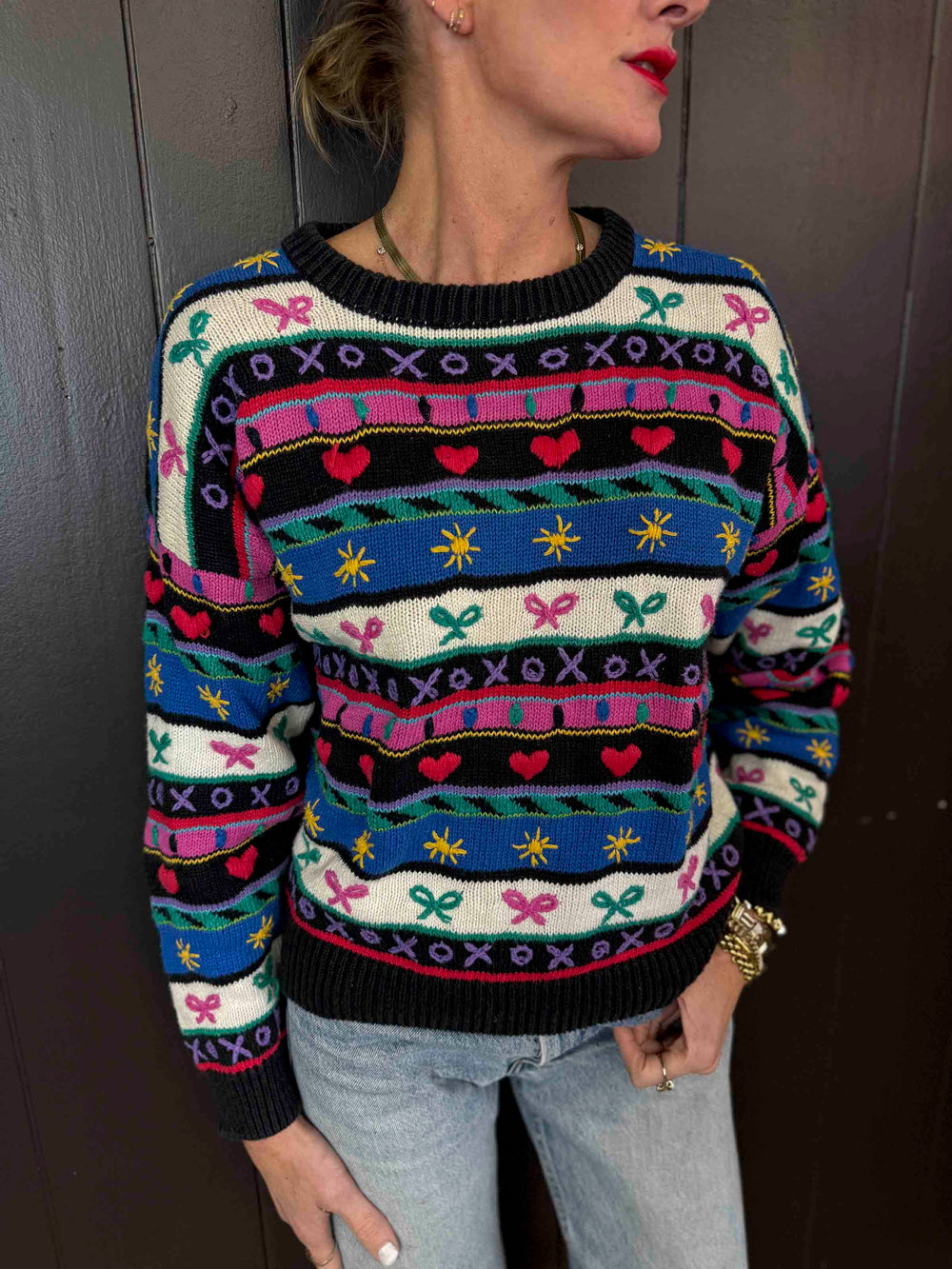 Vintage Hand Embroidered Sweater