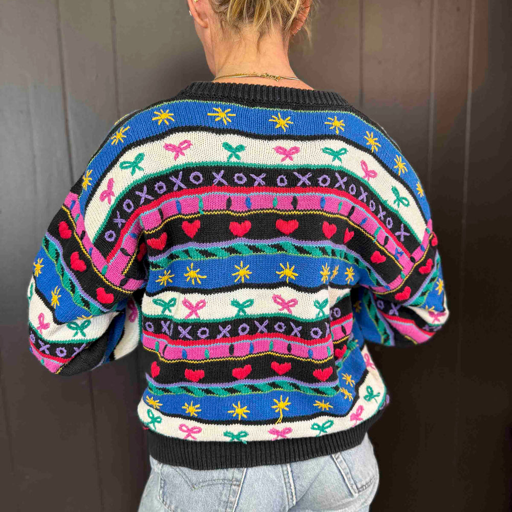 Vintage Hand Embroidered Sweater