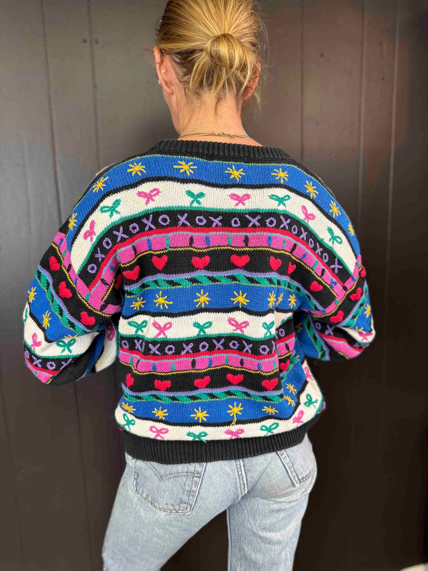 Vintage Hand Embroidered Sweater