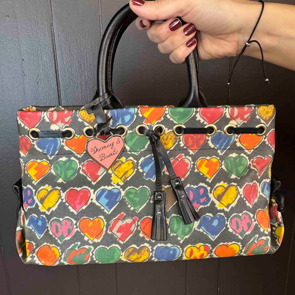 
                      
                        Vintage Dooney and Bourke Hearts Handbag
                      
                    