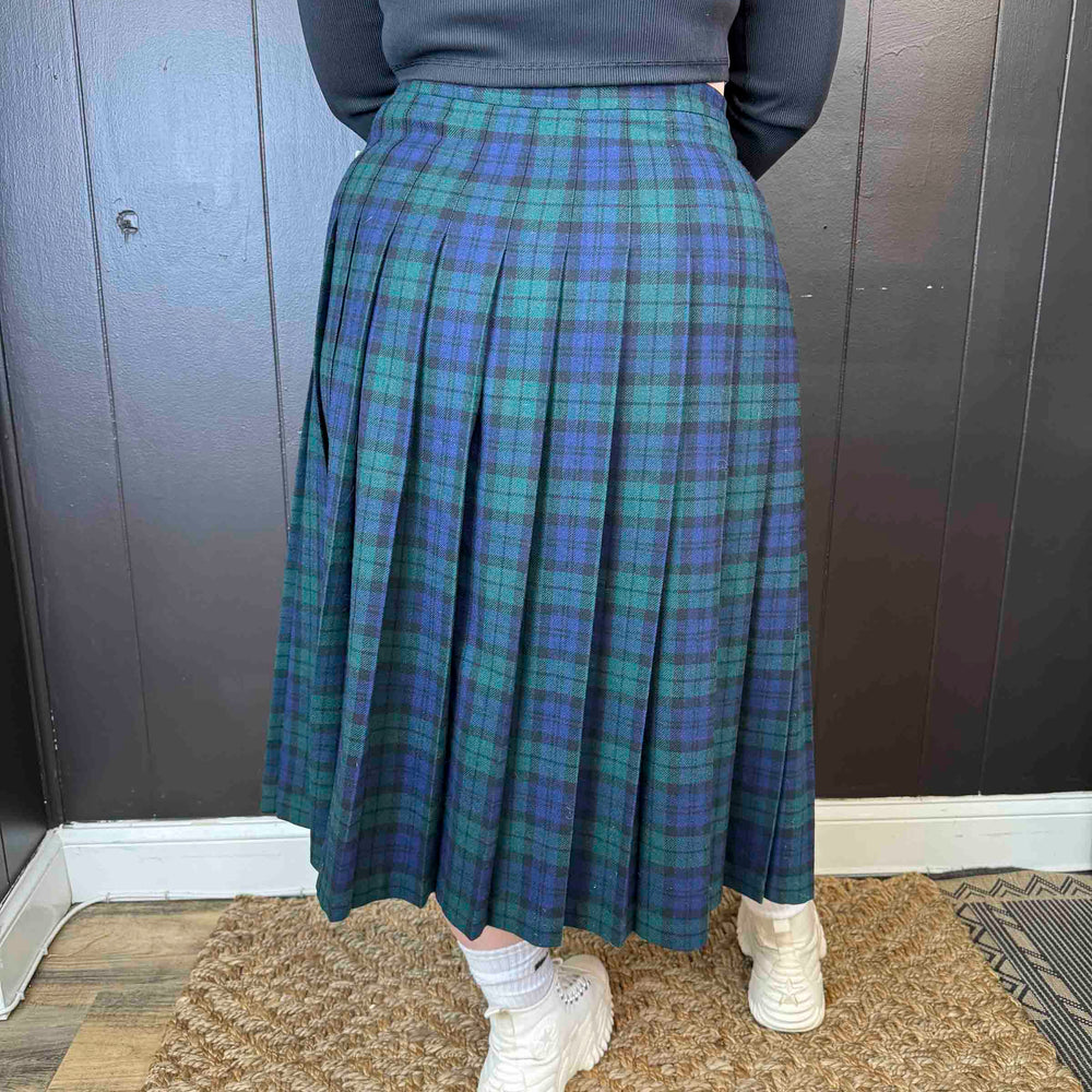 
                      
                        Vintage Plaid Midi Skirt
                      
                    